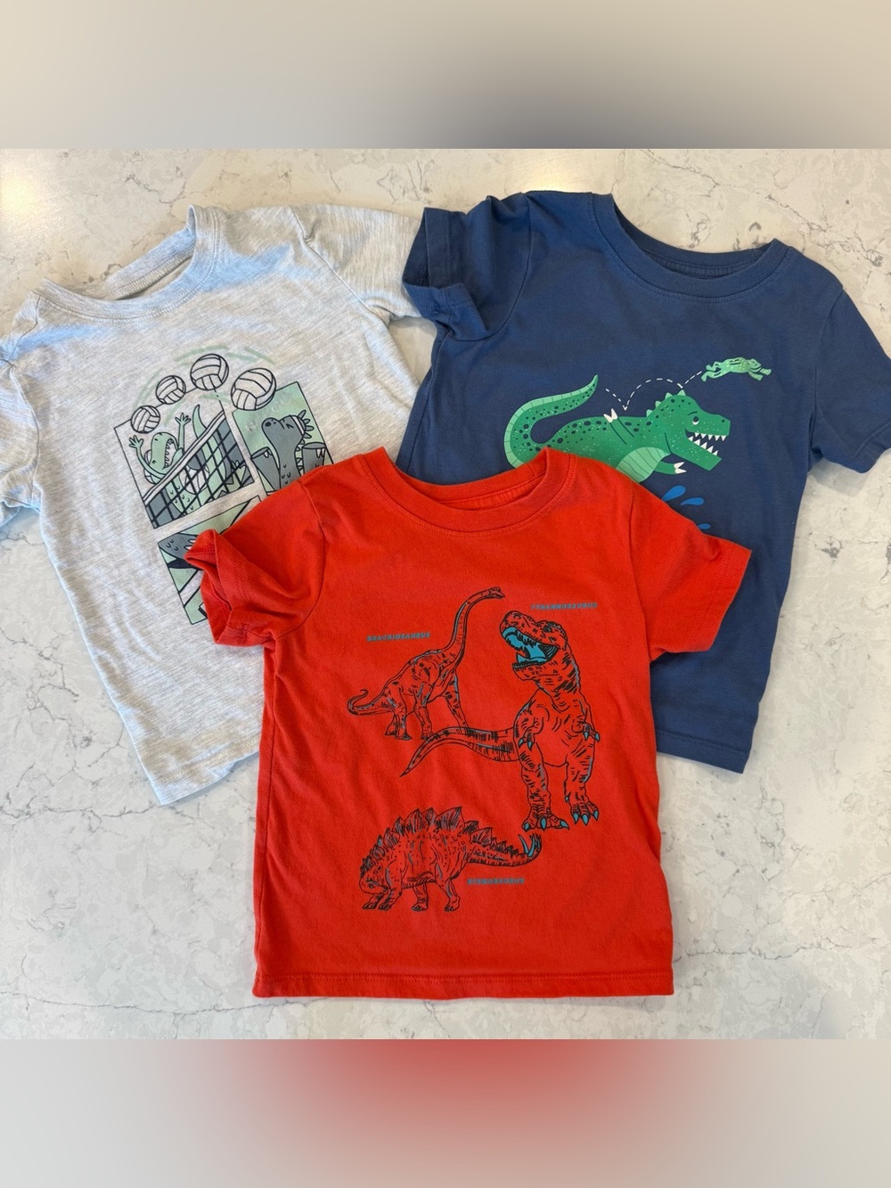 Boys 3T Dino Themed T-Shirts. Pack of 3!